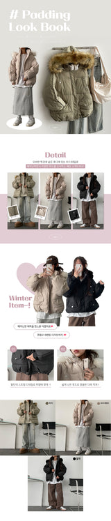 VIXX Raccoonfer Hooded Padded Jacket