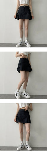 TICAポケットセイントデニムミニスカート/TICA Pocket Saint Denim Mini Skirt