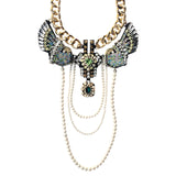Feverish Art Jewelry Cockatoo Pearl Layered Necklace
