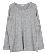 No.9332 loose peach Uneck T (4color) (6677858353270)