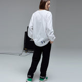 ストレートフィットスウェットパンツ/STRAIGHT-FIT SWEAT PANTS-BLACK