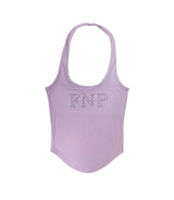 メイドグリマーホルタートップ / PNF made PNF glimmer halter top