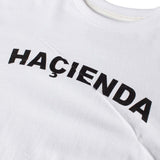 リンクルエフェクトロゴプリントロングスリーブTシャツ / (UNISEX) Wrinkle Effect Logo Print Long Sleeve T-shirt(White)