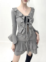 1020. Rosen span cancan mini sk (2color)