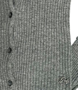 メイドボタンニットトップ / PNF made Mov button knit top