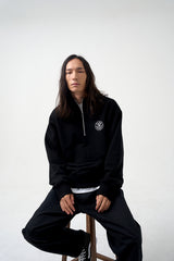 ハーフジップスウェットシャツ / Half-Zip Sweatshirt_Navy