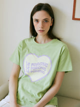 サマーロマンスTシャツ/The Summer Romance T-shirt (Lime)