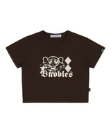 [PPG X FANCY] P.P.G BASIC CROP TEE (BROWN)_F23PG1010