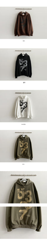 [Fleece] ペイント637ボクシーフーディ