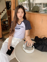 1974クロップ半袖Tシャツ / 1974 Crop Short Sleeve T-shirt (3color)