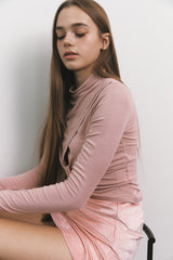 Shirring Top Pink