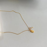 ラブレタリングオーバルハートキーハンドメイドネックレス/llov Silver 925 Love Lettering Oval Heart Key Handmade Necklace