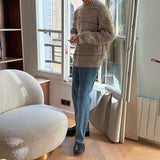 Dミックスオーバーニット / ASCLO D Mix Over Knit (3color)