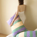 Iris green pillow case