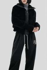 ブックルクロップハイネックジャケット/Bookle Crop High Neck Jacket (2color)