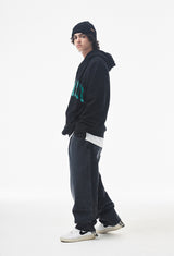 バギーデニムパンツ/MBSRCOPT102 MID90 BAGGY DENIM PANTS BLACK