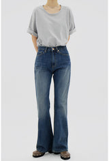 ベーシックジーンブルーブーツカットパンツ / no.332 Basic Jean Blue Bootcut Pants