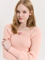 RIB PUFF SWEATER