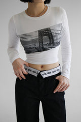サイドシティクロップTシャツ / Side City Crop T-shirt (2color)