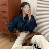 [Bellide made/Long-sleeved version] Vintage Pocket Denim Shirt