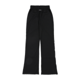 ラッフルレイヤードスカートスリットパンツ