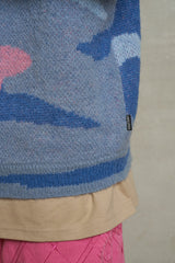 BRUSHED CAMO KNIT