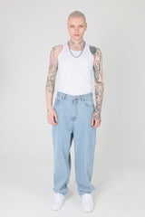 スケーターバギーデニムパンツ / Skater Baggy Denim Pants Light Blue