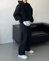 モノクロップフードジャンパー / CR Mono Cropp Hood Jumper (3 colors)