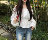 Feather blouse