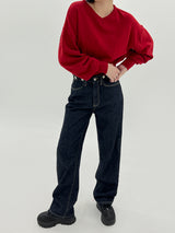 イッティングVネックニット/itting V-neck Knit (4color)
