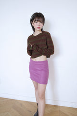ティンガーニットウェアミニスカート / Tinger knitwear mini sk (3 colors)