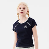 ドゥードゥルチェリーUネックTシャツ / DOODLE CHERRY U NECK T-SHIRT [NAVY]