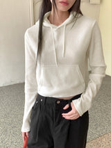 ホルテナッピングVネックカラーリングクロップフーディTシャツ