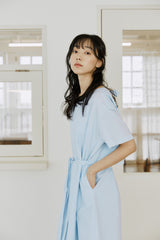 レイヤードリボンワンピース / layered ribbon onepiece sky blue
