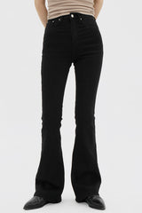 ブラックスパンブーツカットパンツ / Black Span Bootcut pants
