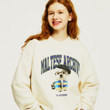(裏起毛) プレッピーマルチーズスウェットシャツ/(Napping)Preppy maltese sweatshirts