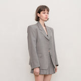 BASIC SINGLE JACKET (GREY)