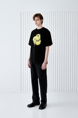 MELTING SMILE T-SHIRT BLACK (6566868648054)