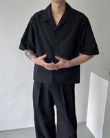 YM クリースクロップドシャツ / YM Crease Cropped Shirt (4 colors)
