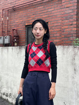 Scottish fish knit vest