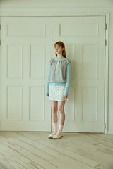 RIBBON SHIRRING TOP