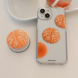 タンジェリンフードフルーツスマホグリップ(ステッカータイプ)