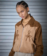STRING BOMBER JACKET (BEIGE)