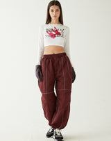 パラシュートパンツ/PARACHUTE PANTS BURGUNDY