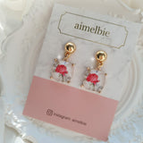 ザアンティークローズスクエアイヤリング / The Antique Rose Square Earring