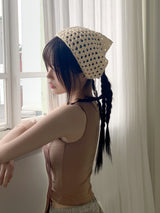 ラヒビンテージクロシェニットバンダナ