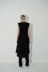 エンブロイダードクリノリンテイラードドレス / Embroidered Crinoline Tailored Dress (4464547004534)