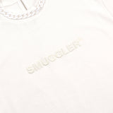 [UNISEX] Detachable Chain Terry T-Shirt (White)
