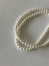 [92.5silver] swirl pearl necklace_4mm