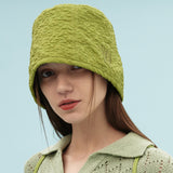 Embossing texture bucket hat (6686394646646)
